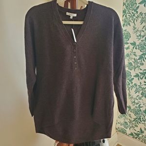NWT Madewell Dark Brown Henley